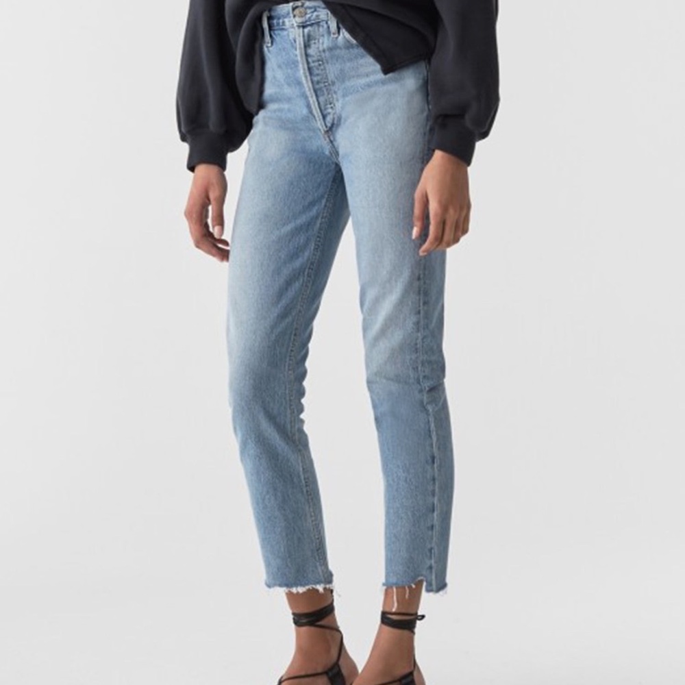 Riley High Rise Crop in Zephyr